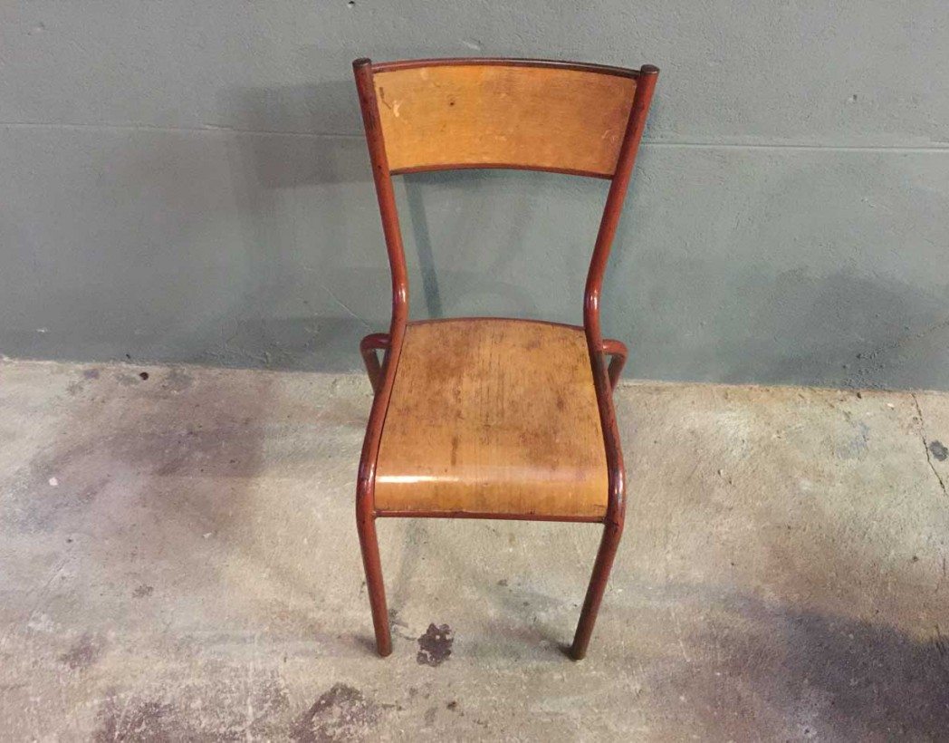 ensemble-4-chaises-ecole-vintage-rouge-mullca-5francs-5