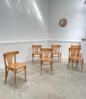 chaises bois baumann alouette claires vintage 5francs 1 172x198 - Suite de chaises de bistrot Baumann avec petits dossiers