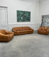 ensemble salon fauteuil canape cuir vintage burou 5francs 1 172x198 - Ensemble cuir Burov Paris
